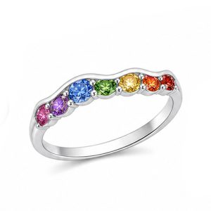 925 Sterling Silver CZ Ring HLL-CZR00862
