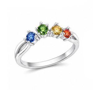 925 Sterling Silver CZ Ring HLL-CZR00866