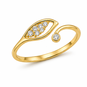 925 Sterling Silver CZ Ring HLL-CZR00874