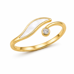 925 Sterling Silver CZ Ring HLL-CZR00875