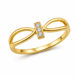 925 Sterling Silver CZ Ring HLL-CZR00876