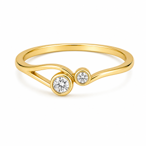 925 Sterling Silver CZ Ring HLL-CZR00880