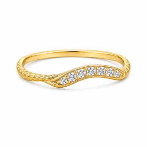 925 Sterling Silver CZ Ring HLL-CZR00884