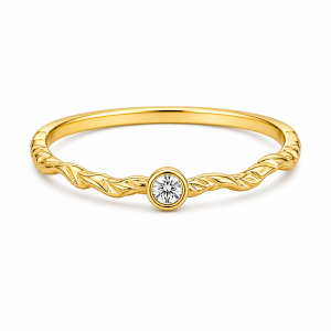 925 Sterling Silver CZ Ring HLL-CZR00886