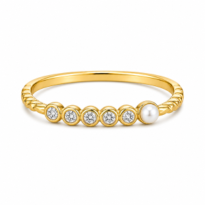 925 Sterling Silver CZ Ring HLL-CZR00887