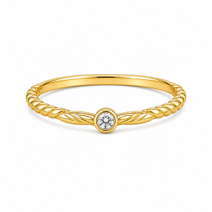 925 Sterling Silver CZ Ring HLL-CZR00888
