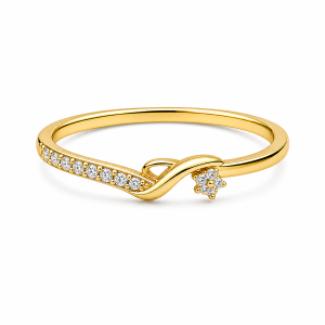 925 Sterling Silver CZ Ring HLL-CZR00889
