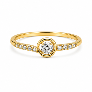 925 Sterling Silver CZ Ring HLL-CZR00894