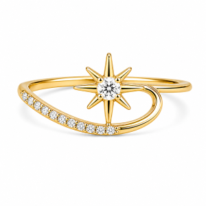 925 Sterling Silver CZ Ring HLL-CZR00895