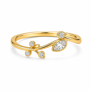 925 Sterling Silver CZ Ring HLL-CZR00896