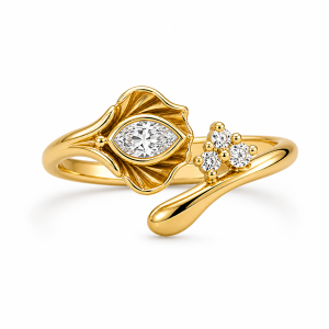 925 Sterling Silver CZ Ring HLL-CZR00898
