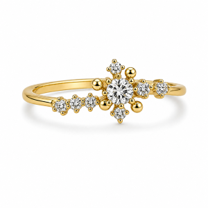 925 Sterling Silver CZ Ring HLL-CZR00902