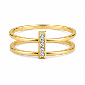 925 Sterling Silver CZ Ring HLL-CZR00905
