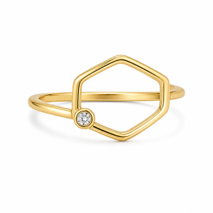 925 Sterling Silver CZ Ring HLL-CZR00906