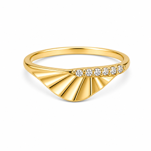 925 Sterling Silver CZ Ring HLL-CZR00915
