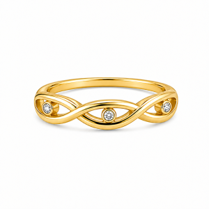 925 Sterling Silver CZ Ring HLL-CZR00918
