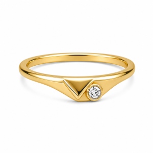 925 Sterling Silver CZ Ring HLL-CZR00933